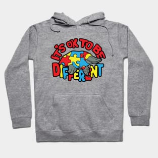 Autism Awareness Platypus It's OK To Be Different Hoodie